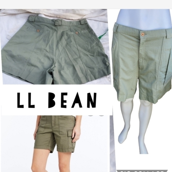 LL Bean Cotton cargo shorts 14‎ - Picture 1 of 13